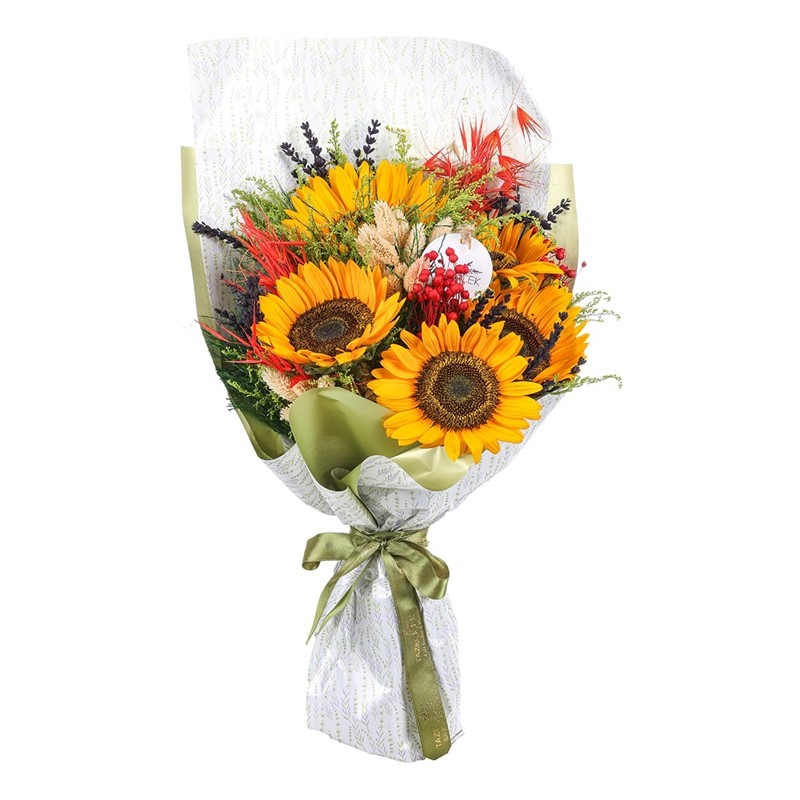 Five Sunflowers